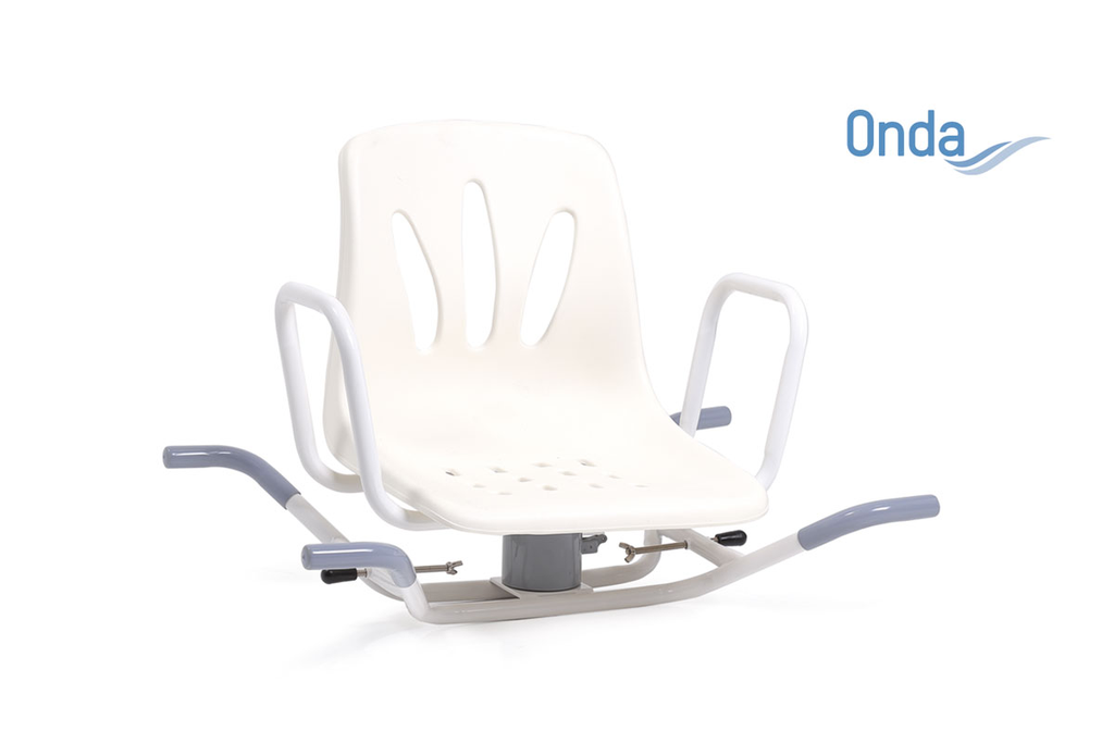 Sedile da vasca con schienale girevole