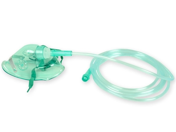 Maschera per ossigenoterapia con tubo pediatrica