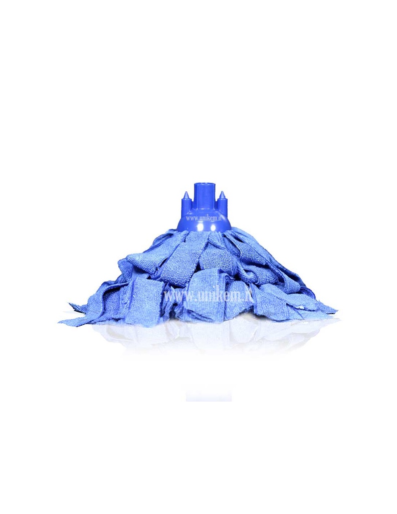 Mop microfibra a vite col.blu gr.200