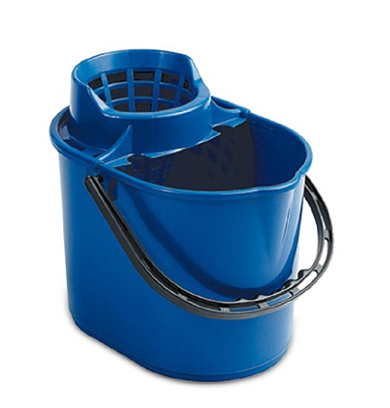 Secchio Pit monovasca lt.12 con strizzino - col.blu