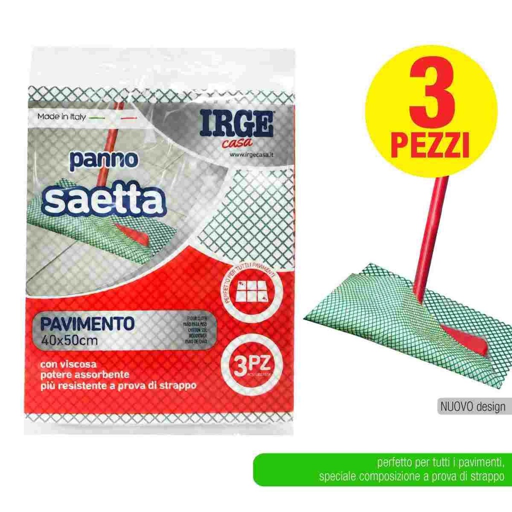 Panno pavimenti Saetta - TNT 40x50cm  conf.3pz
