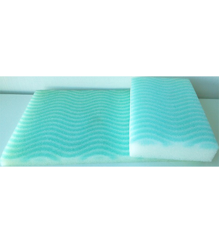 Flat pre-soaped sponge 20 x 12 x 1 cm foam