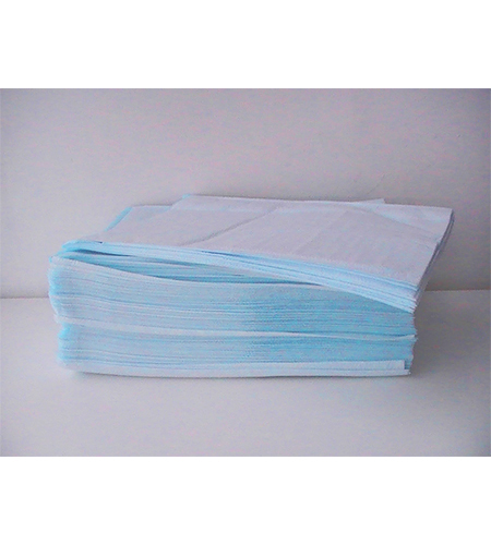 Polythene-coated disposable spunlace+PE knob 16x22cm NR