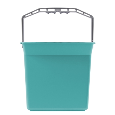 Secchio rettangolare verde lt 6 con manico