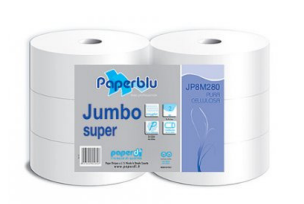 Toilet paper jumbo maxi 287mt pure cellulose