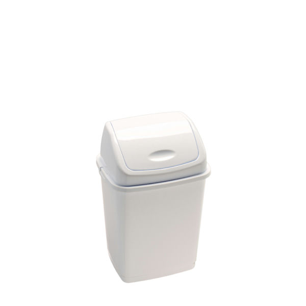 Bidone Rif Basic coperchio basculante 18 lt bianco in polipropilene