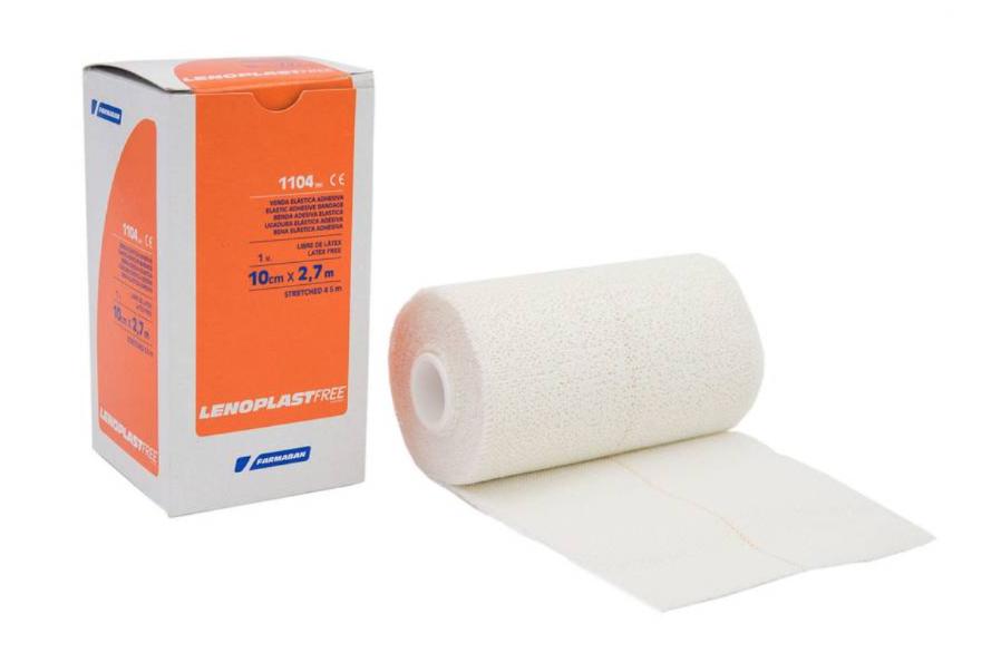 Adhesive compression bandage 10 cm x 2.7 mt lenoplast