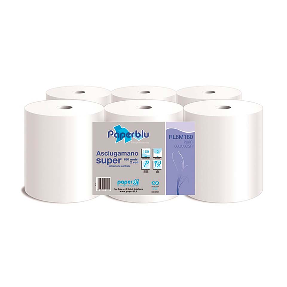 2-ply cellulose inner extraction towel 180 mt.