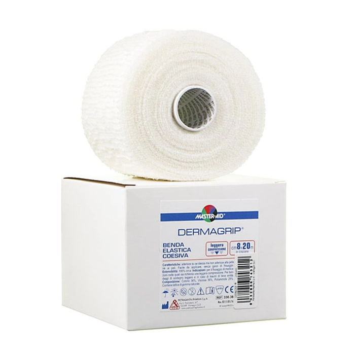 Self-adherent single-stretch elastic compression bandage cm 12 x 20 mt Dermagrip