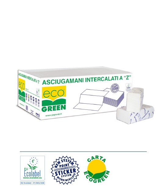 Ecological paper z-folded towel