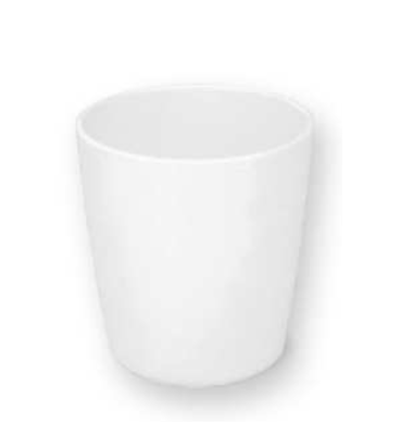 White melamine glass