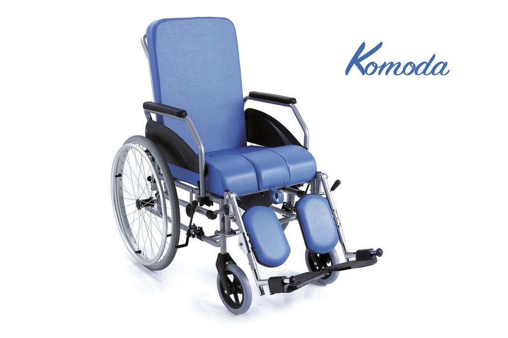 Sedia comoda reclinabile ad autospinta posteriore seduta 45 cm