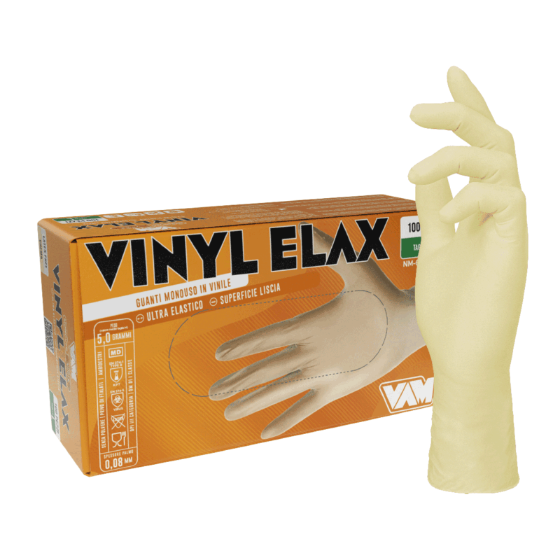 Guanti in vinile elasticizzato VINYL ELAX
