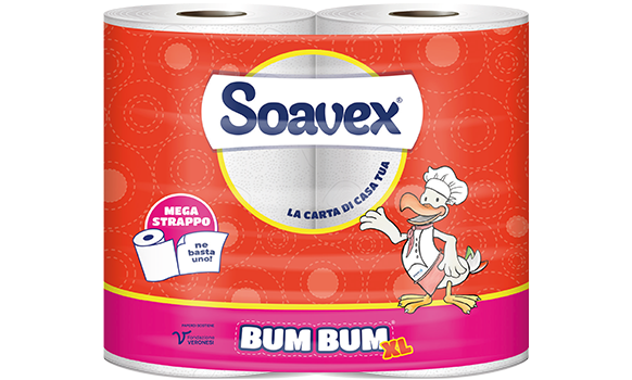 Asciugatutto Soavex Bum Bum XL per cucina in rotolo