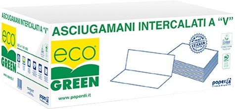 Ecological paper v-fold towel