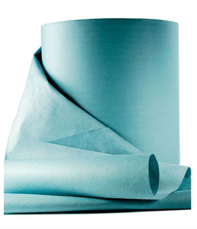Turquoise embossed K39 roll 220 sheets 55% cellulose 45% polyester