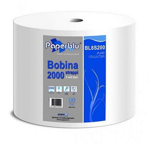Roll 2000 sheets pure cellulose 2v
