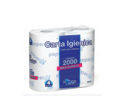 Toilet paper roll pure cellulose 500 sheets