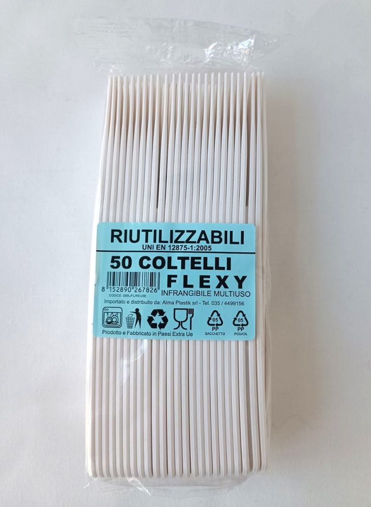 Unbreakable white Flexy PP knife