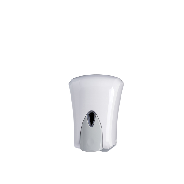 Wave 1 litre liquid soap dispenser in abs white
