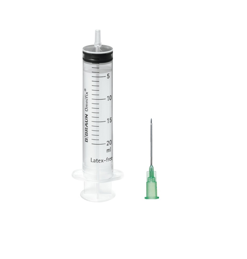 OMNIFIX DUO 20ml Eccentric - Needle 21Gx40mm