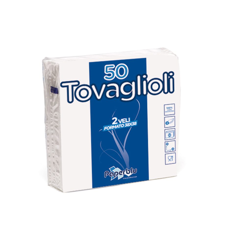 Napkin 33 x 33 cm two-ply white

