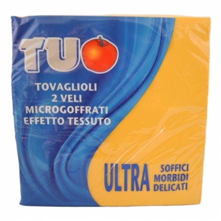 38 x 38 cm micro-embossed two-ply napkin yellow
