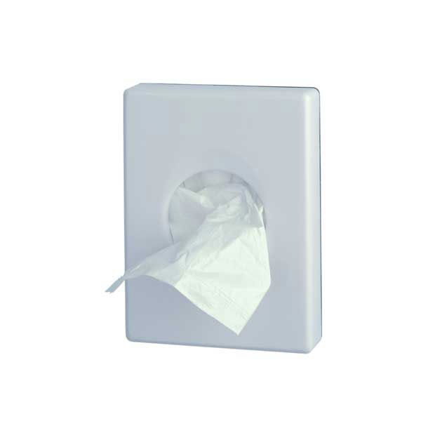 Hygienic plastic bag dispenser in abs white Basica
