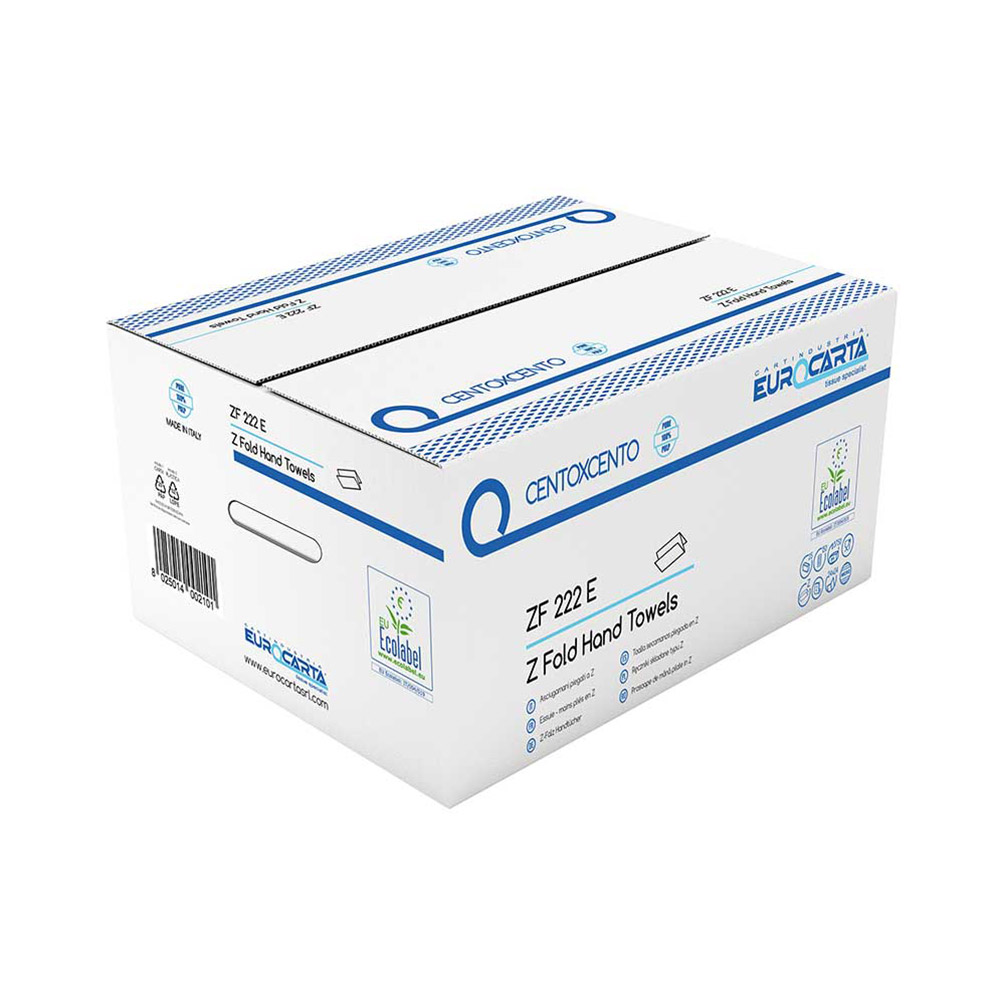 Z-fold towel 100% cellulose 2-ply