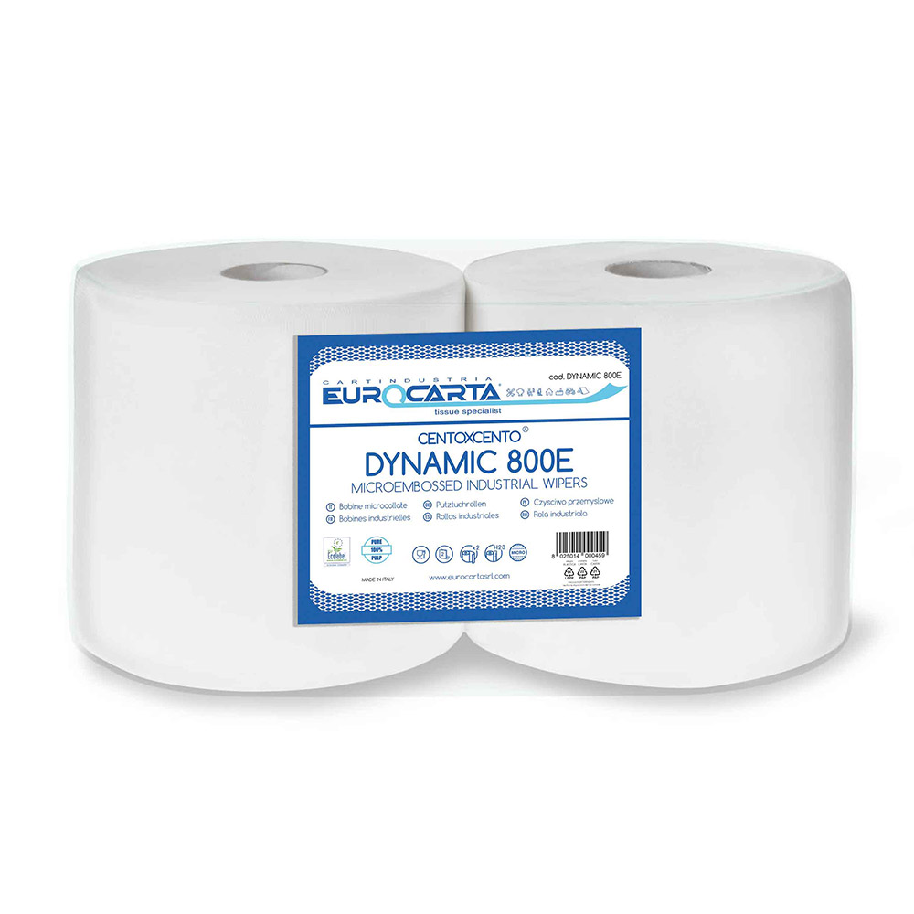 100% cellulose reel 800 sheets 200 metres Ecolabel