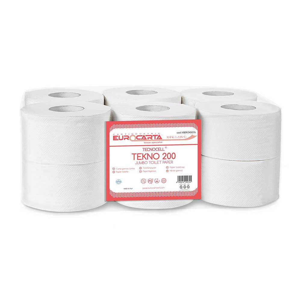 Toilet paper mini jumbo 144mt 2vels pure cell