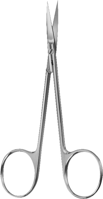 IRIDECTOMY AND LIGATURE SCISSORS 115MM