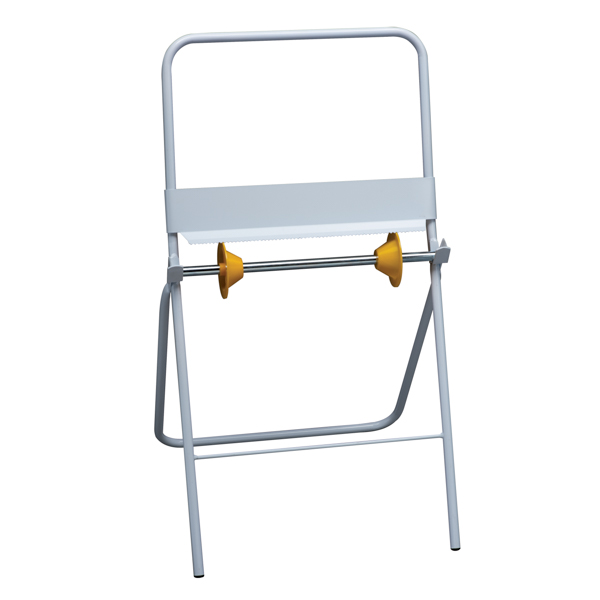 Floor-standing metal coil holder
