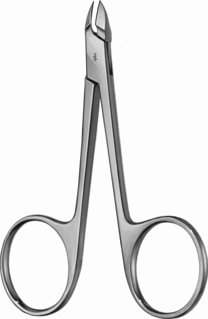 SKIN PLIERS LONG CURVED BLADES