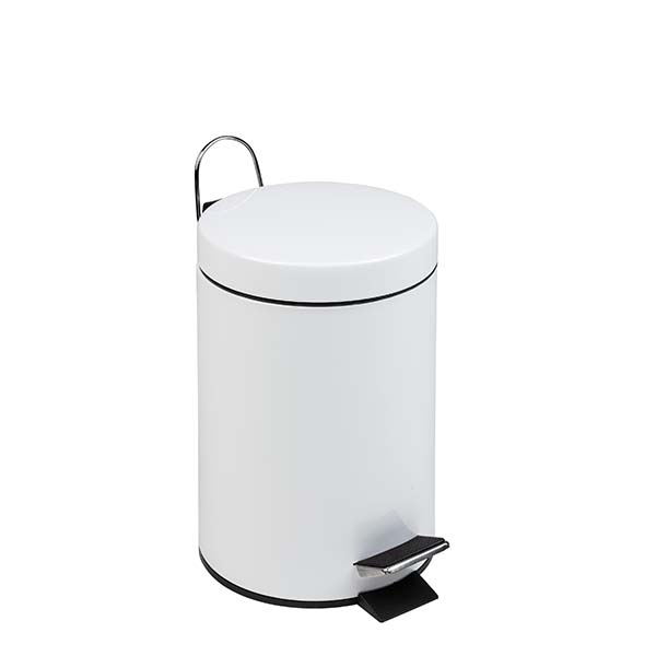Pedal bin 5 l white

