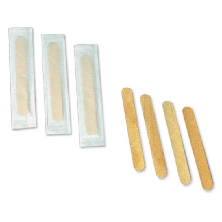 Single sterile wooden tongue depressors