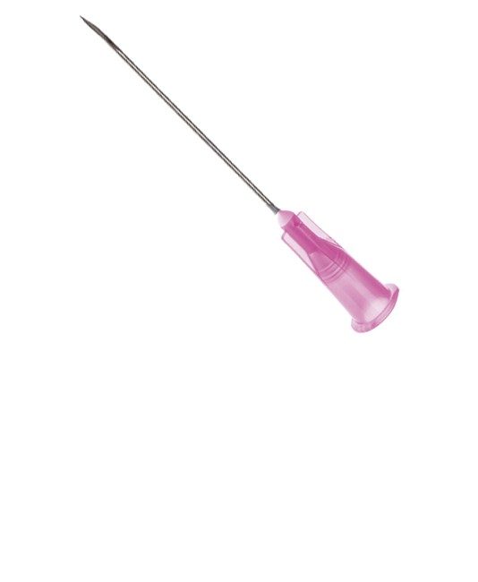 Pink g18 hypodermic needle