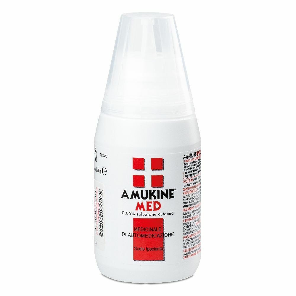 Amukine Med for disinfecting injured skin 250 ml