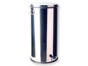 WASTE BASKET IN STAINLESS STEEL 70 litres with pedal