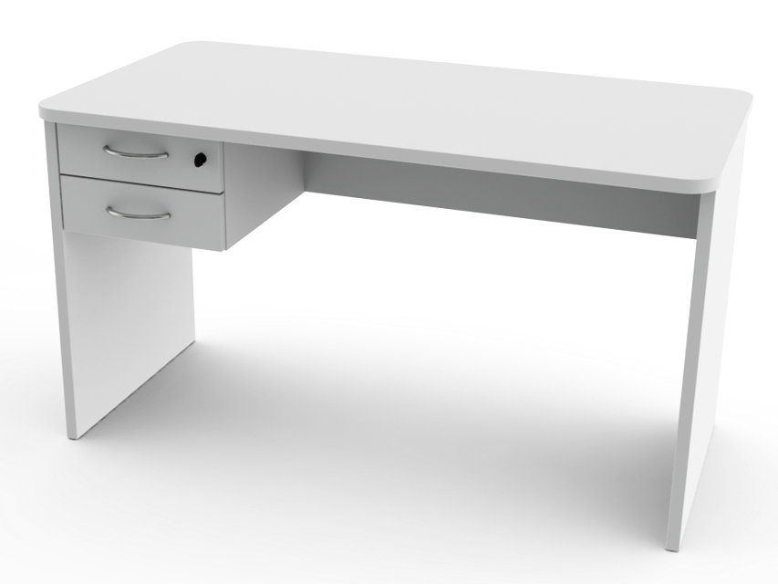 DESK DESK 120x70x h73 cm with 2 drawers and sides