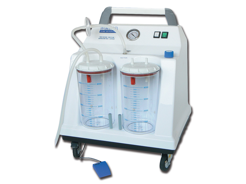 TOBI HOSPITAL ASPIRATOR 2 4-litre pots + foot pedal