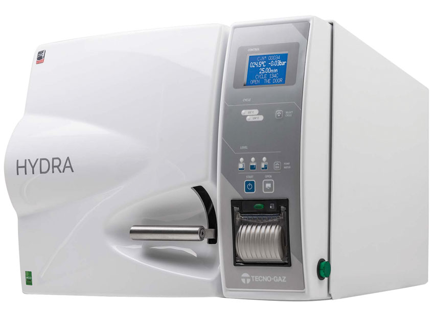 AUTOCLAVE HYDRA EVO with 15-litre printer