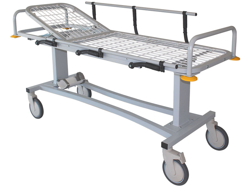 PROFESSIONAL TROLLEY with side rails and tank holder