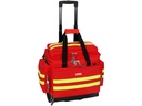 SMART BAG WITH TROLLEY medium red