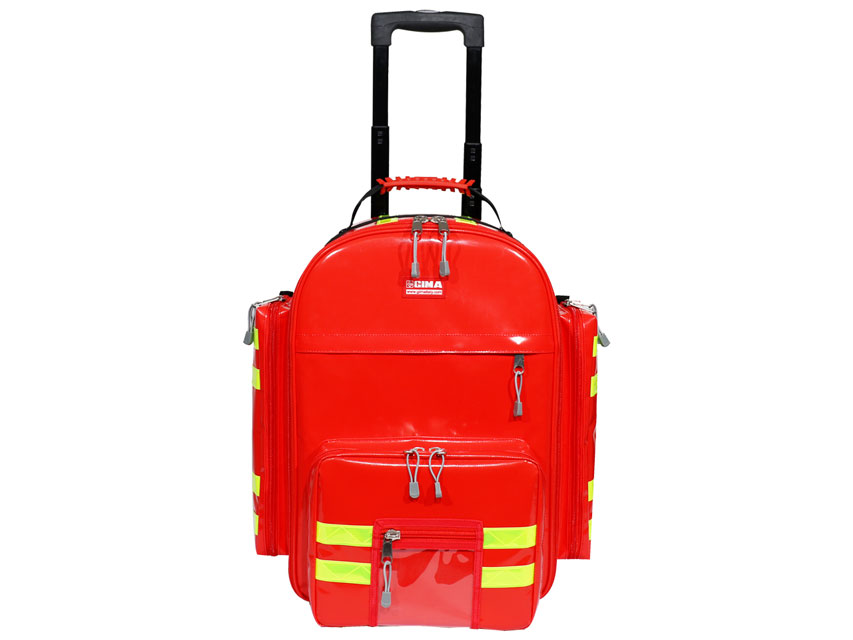LOGIC 2 PVC BACKPACK WITH TROLLEY red