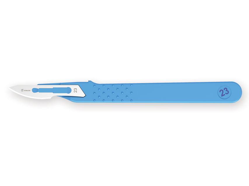 Sterile single-use scalpel figure no. 23