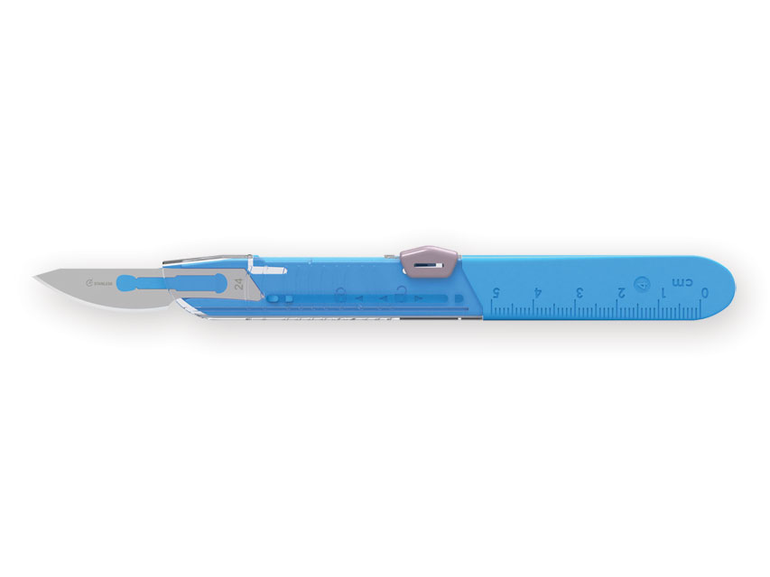 Sterile single-use scalpel figure no. 24