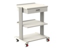 SMART TROLLEY 2 shelves 50x42 cm + base + drawer