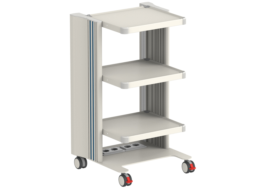 EASY POWER TROLLEY 3 shelves 40x36 cm + base