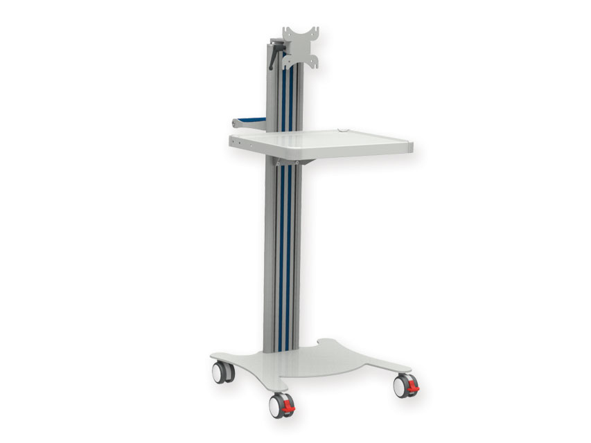 SUPER EASY CART with shelf and monitor holder